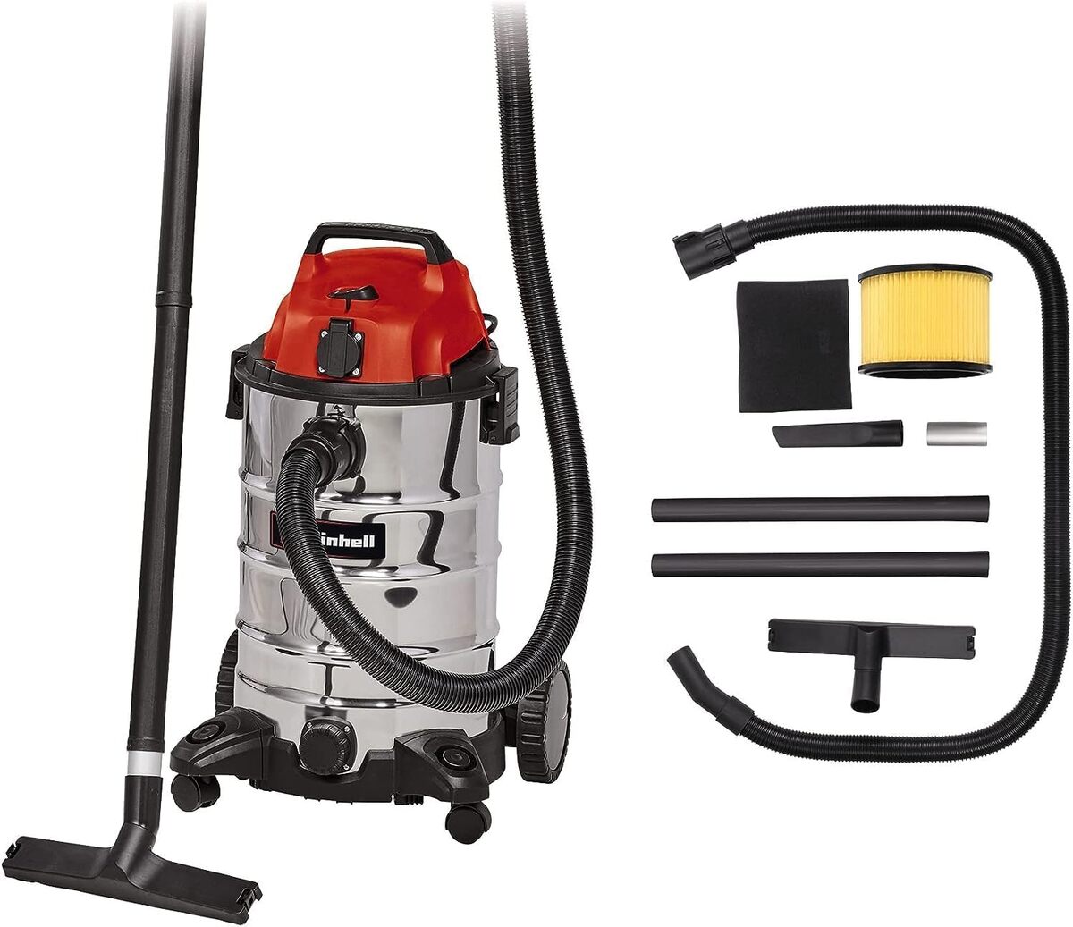 Kit Accessoires Pour Aspirateur Einhell TC-VC 1820/1815 – 3 Filtres Mousse, 3 Housses Tissu, 5 Sacs Poussière