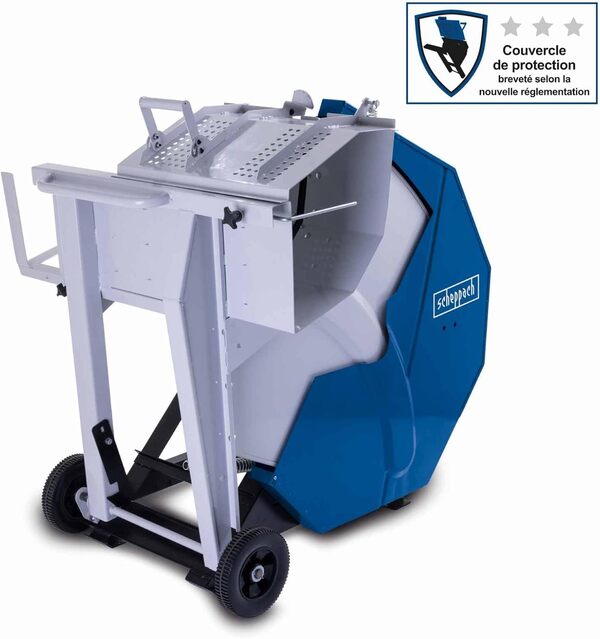 Scheppach Scie circulaire à bascule HS750 | 400 V 5000 W | Lame de scie 700 mm HW | Longueur de coupe 250-1000 mm | Diamètre de coupe 30-250 mm | Avec clapet de sécurité | Avec dispositif de conduite