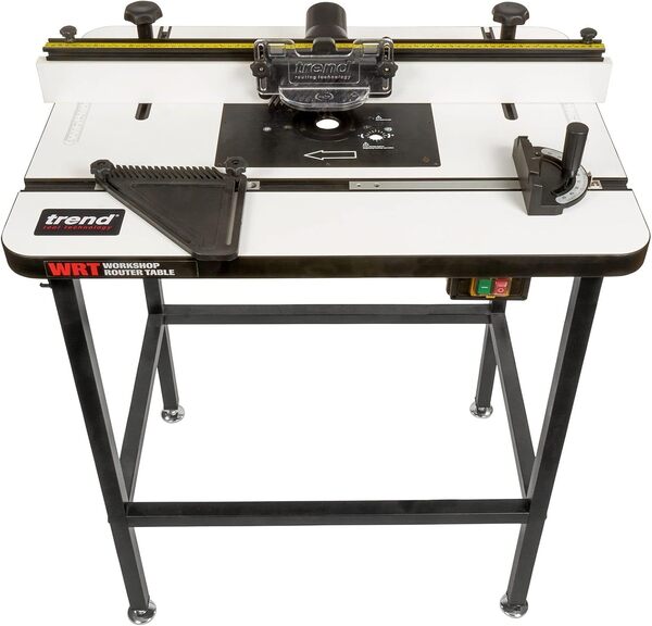 Trend Table de défonceuse pour atelier, 230V EU, parfaite pour le levage de panneaux, le modelage et de la découpe, WRT/EURO