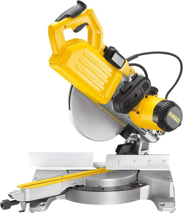 DEWALT - Scie à Onglet Radiale - DWS778-QS - Scie Haute Performance avec Système XPS - Coupe Bois, Plastique et Aluminium - Inclinaison de la Lame 48° - Lame Ø 250mm - Vitesse 4300tr/min - 1850W