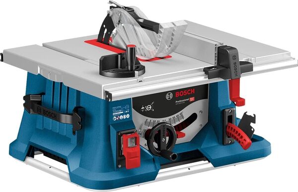 Bosch Professional scie sur table GTS 635-216 (1 600 W, 5 500 tr/min, avec support de travail GTA 560, 1 lame de scie circulaire, dans boîte carton) [Classe énergétique A+]