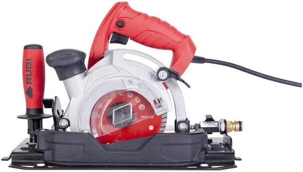 RUBI | Scie Circulaire TC-125 230V 50Hz| Lisse et Précise, Idéale pour les Carreaux de Céramique | Compatible avec les Disques Ø125 ou Ø115 mm | Comprend un disque SUPER-PRO TCR-125 (coupe à sec)
