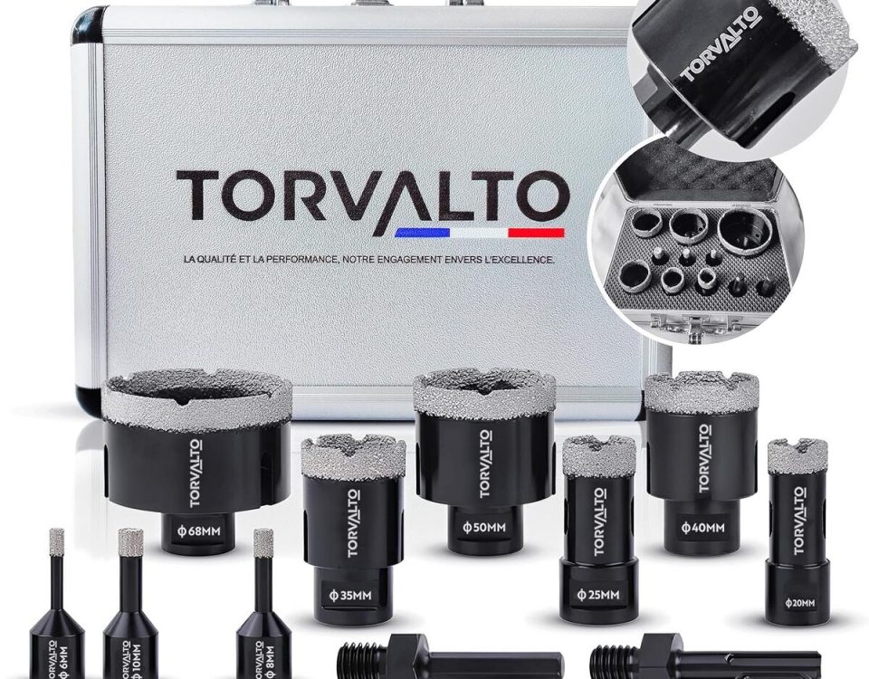 Test du kit foret diamant TORVALTO professionnel : polyvalence pour carrelage et granit