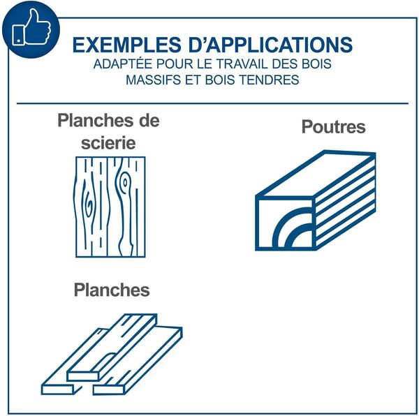 Scheppach Raboteuse & Dégauchisseuse compacte HMS650 | Puissance 1100W | 2 fers en acier rapide | Largeur de rabotage 152mm | Hauteur de passage 120mm | Enlèvement des copeaux de 2 mm