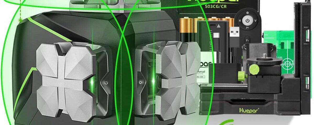 Test niveau laser vert Huepar S03CG 3D 12 lignes