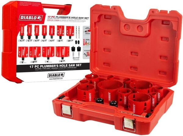 Freud DIABLO BIM HS SET - 17 PIÈCES PLUMB - Lames de scie bimétalliques pour métal - Kit de plomberie industrielle