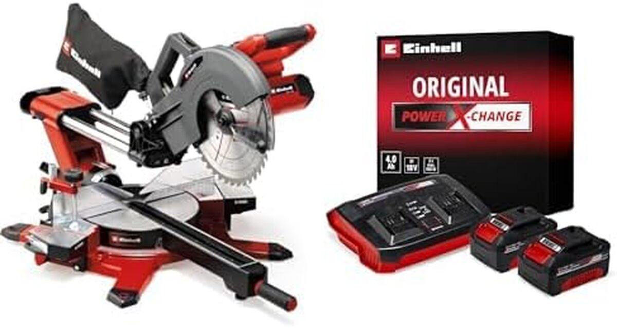 Test : scie à onglet coulissante sans fil Einhell TE-SM 36/10 L Li-Solo