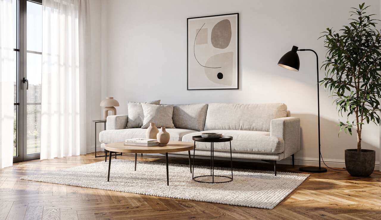 Tendances d&eacute;co avec un parquet b&acirc;ton rompu