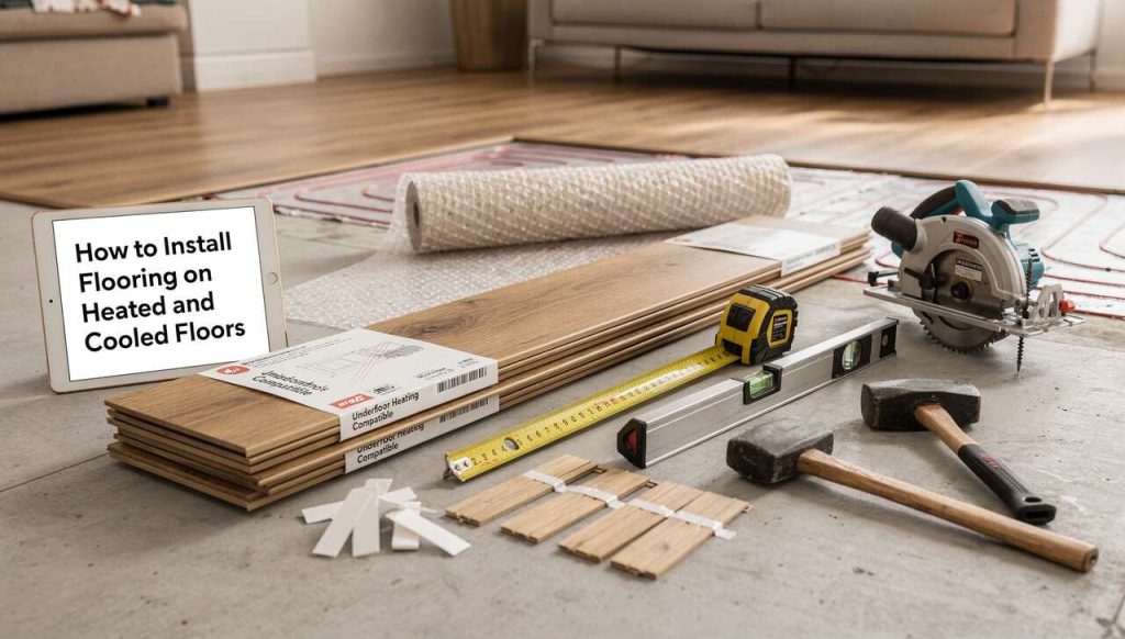 Comment poser un parquet sur plancher chauffant et rafraîchissant ?