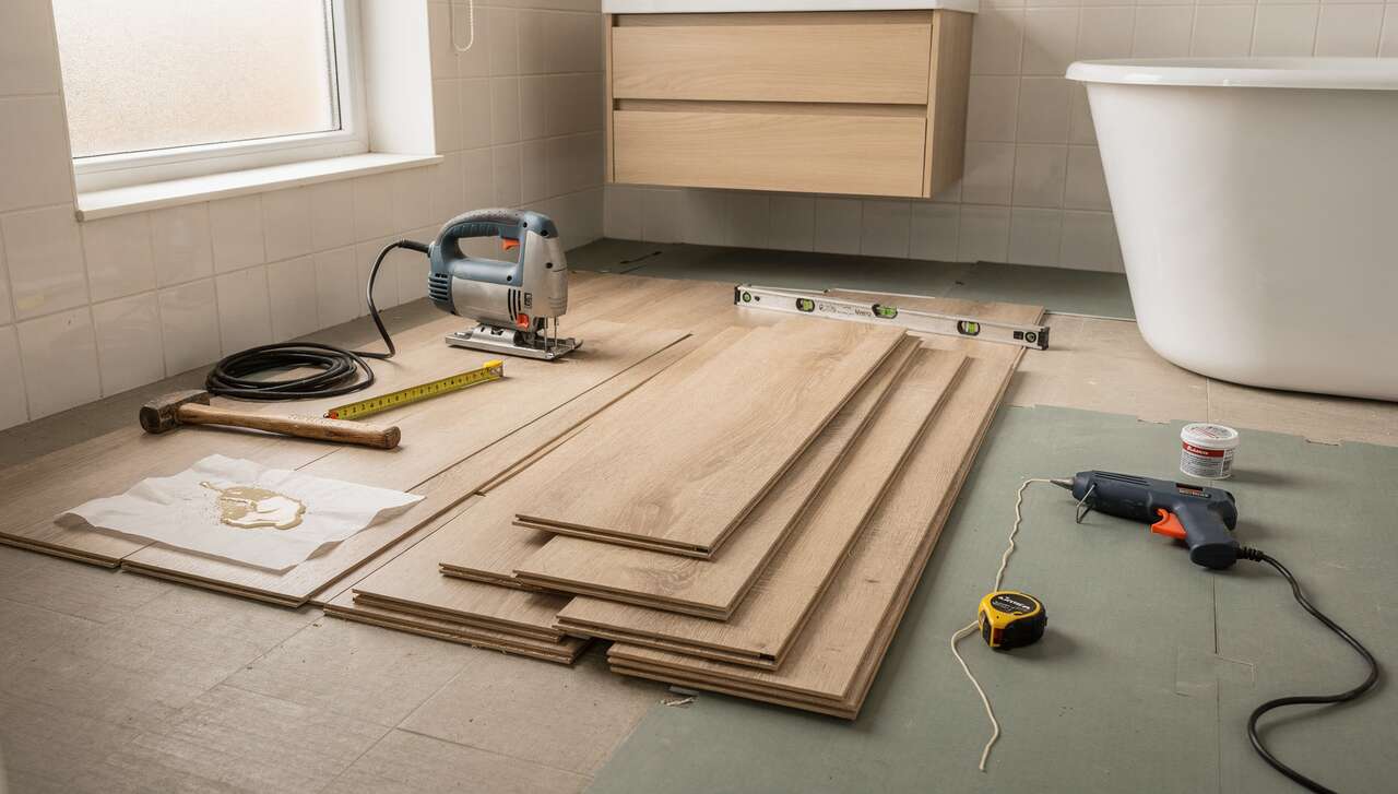 Comment poser un parquet dans la salle de bain ?