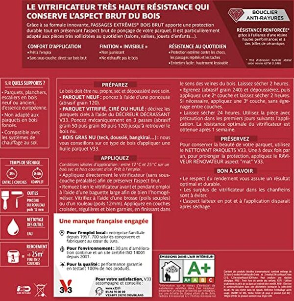 Découvrez notre test complet du vitrificateur V33 passages extrême 5L. Avis détaillé, performances et conseils d'application pour protéger votre bois brut efficacement.