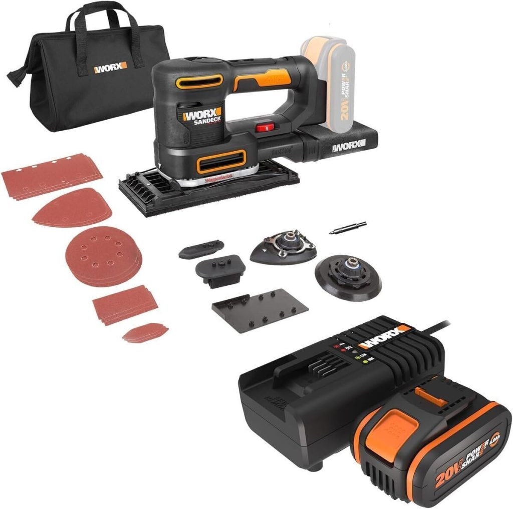 Test de la ponceuse worx WX820.9 : polyvalence 5 en 1 sans fil