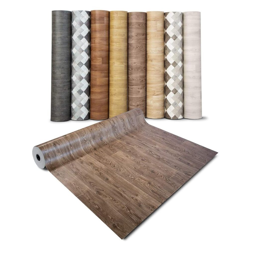 Test du revêtement de sol en PVC casa pura Raymond : bois noyer imperméable 200x400 cm