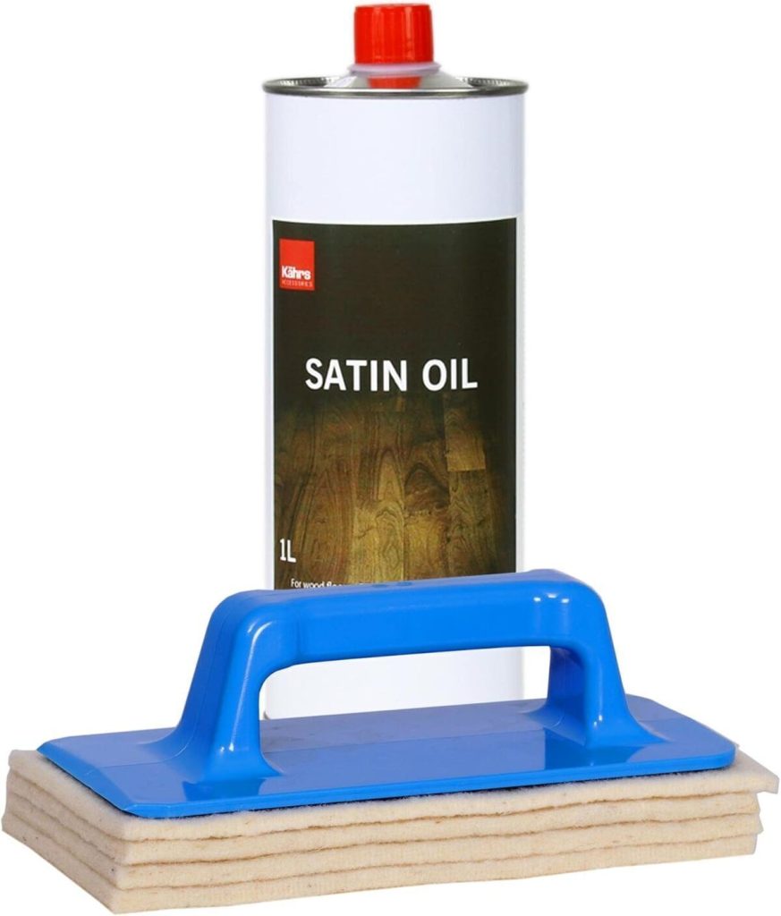 Test du set entretien parquet Kährs satin huile 1lt avec pads