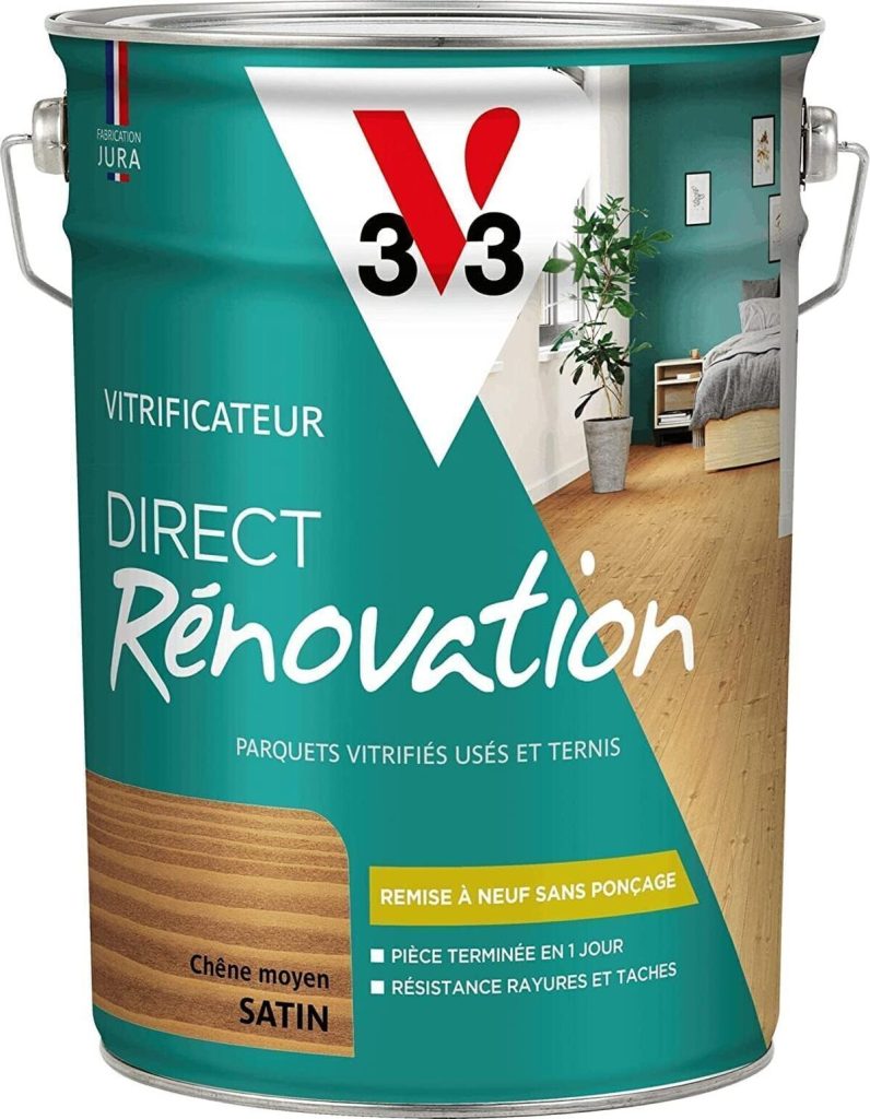 Test du vitrificateur V33 pour parquets : direct rénovation chêne satin