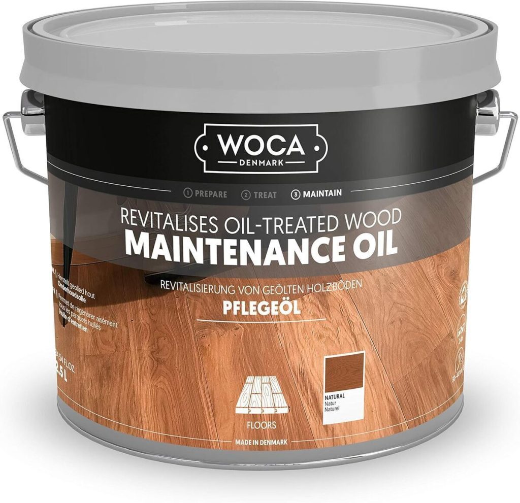 Test : huile d'entretien WOCA Denmark pour parquet et bois 2, 5 l