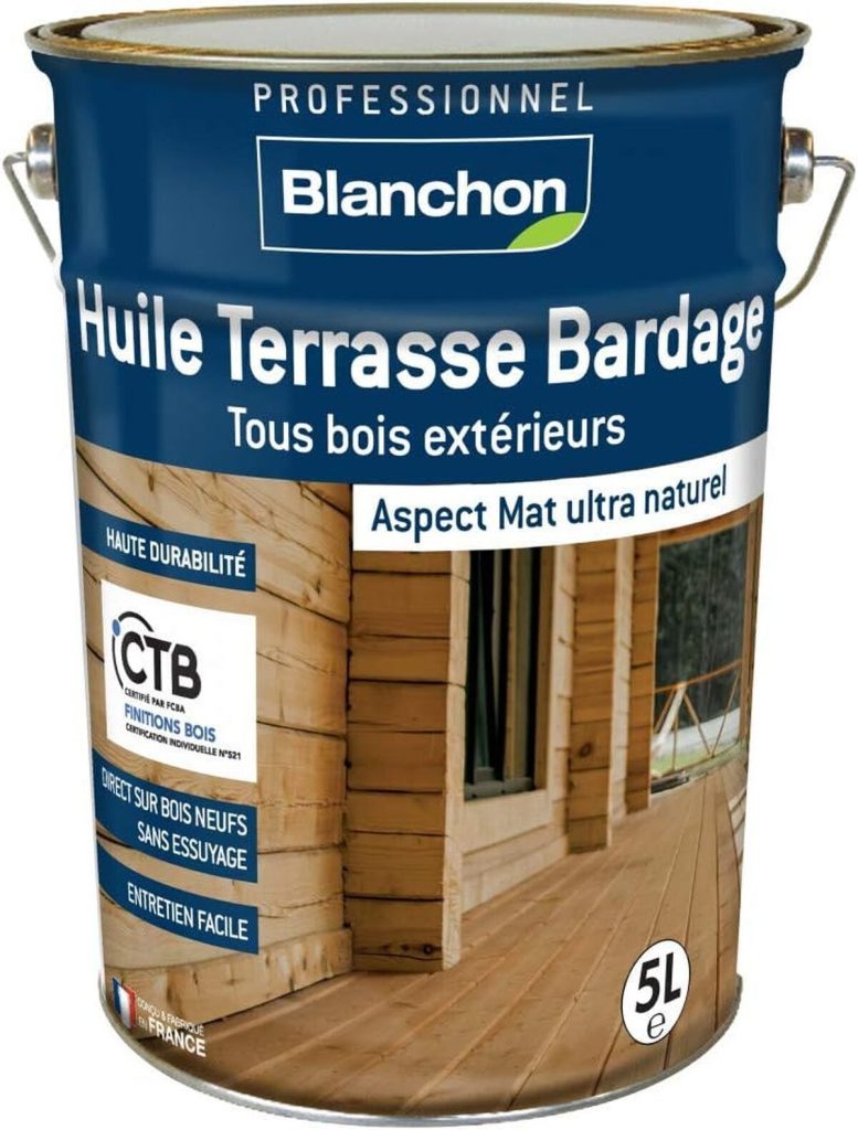 Test : huile terrasse bardage Blanchon 5L ipé