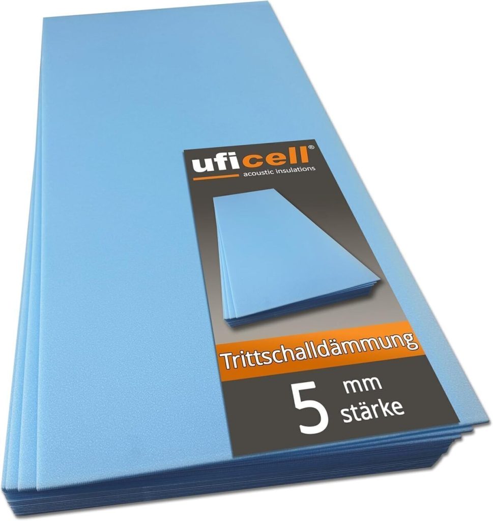 Test : isolation acoustique uficell SOFT-Step, 5 mm pour sols stratifiés et parquets