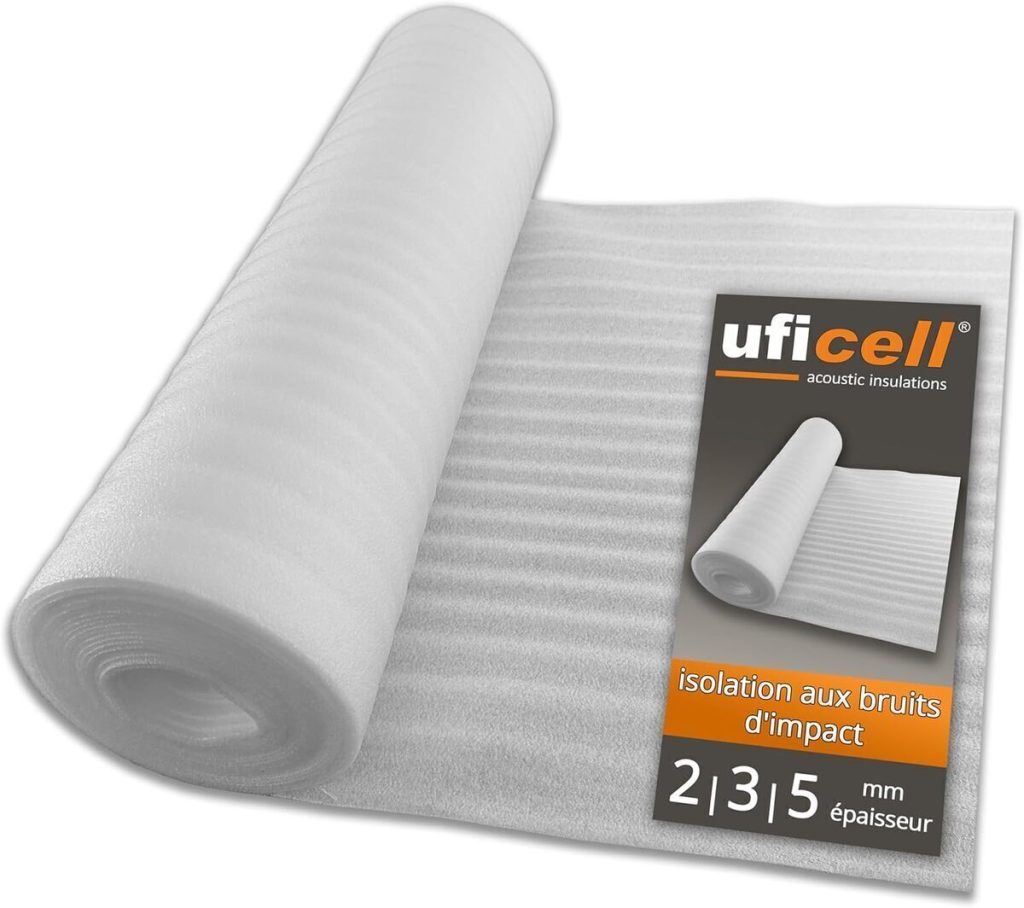 Test isolation bruits Uficell® Ultra PE 3 mm