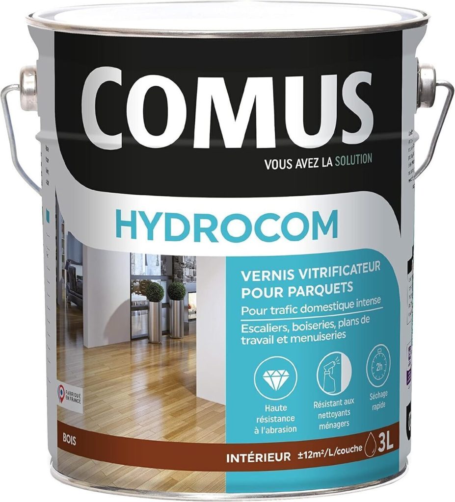 Test : vitrificateur Hydrocom Satin incolore 3L pour parquets et boiseries