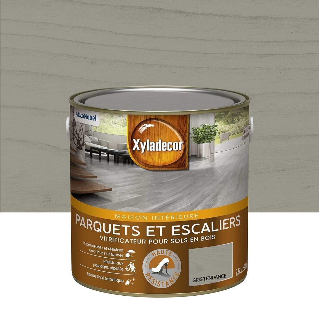 Test : vitrificateur Xyladecor satin gris pour sols bois 2, 5L