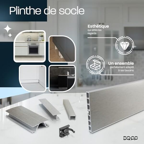 Découvrez notre test du cache plinthe inox DQ-PP pour cuisine encastrable : caractéristiques, avantages et avis pour bien choisir votre revêtement de plinthe. 