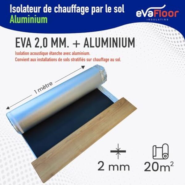 Découvrez notre test complet de la sous-couche aluminium Evafloor pour sol stratifié chauffant : performance, isolation et compatibilité. Avis d'expert.