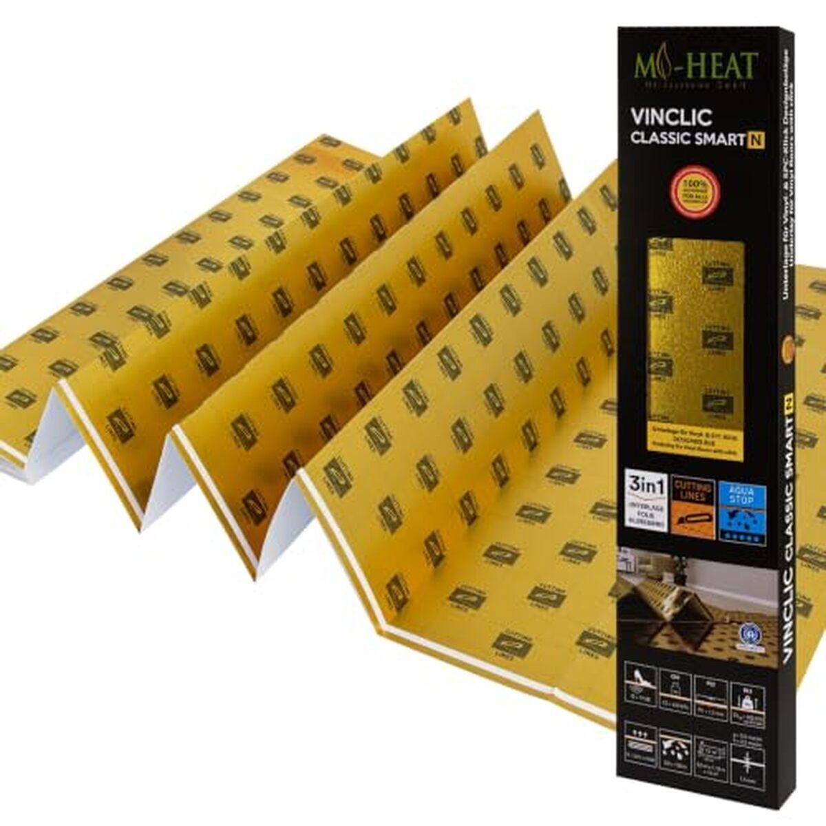 Test de la sous-couche chauffante Isolation XPS 1, 5 mm aquastop