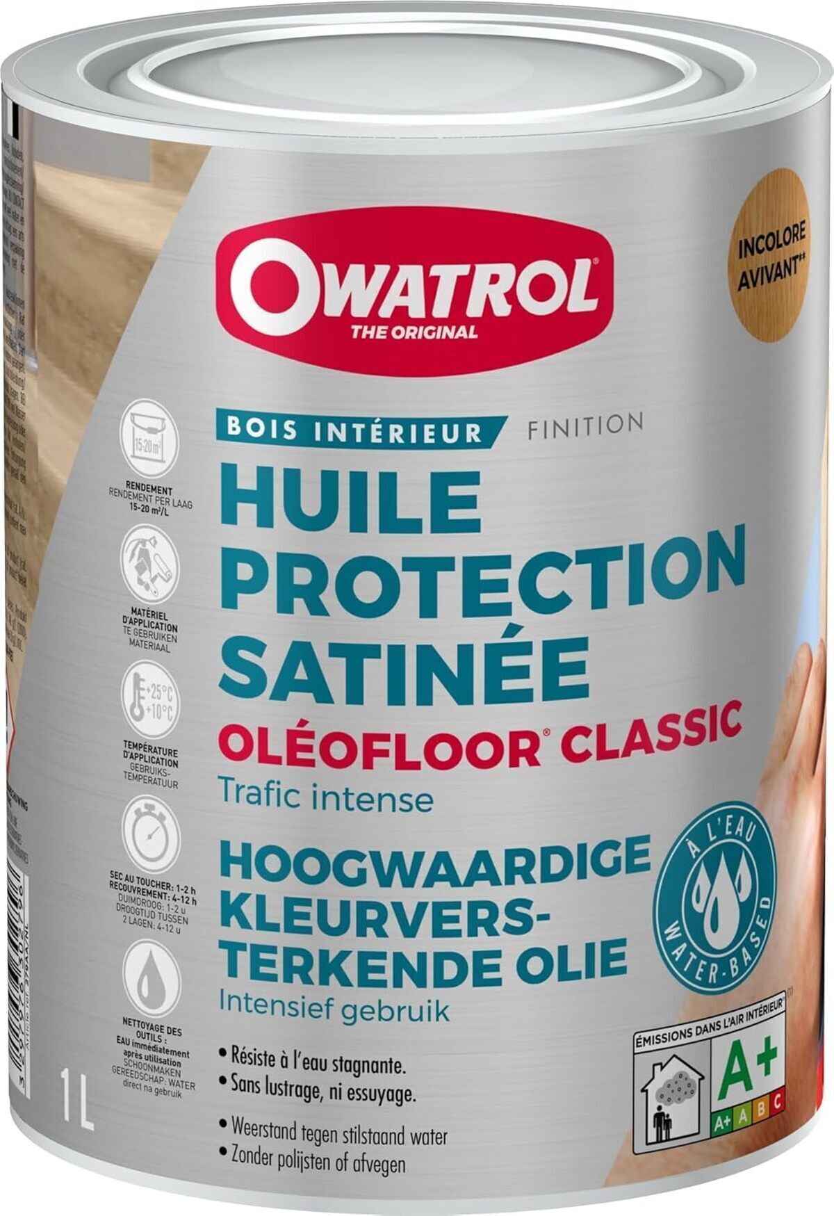 Test de l'huile de protection satinée Owatrol Oleofloor Classic