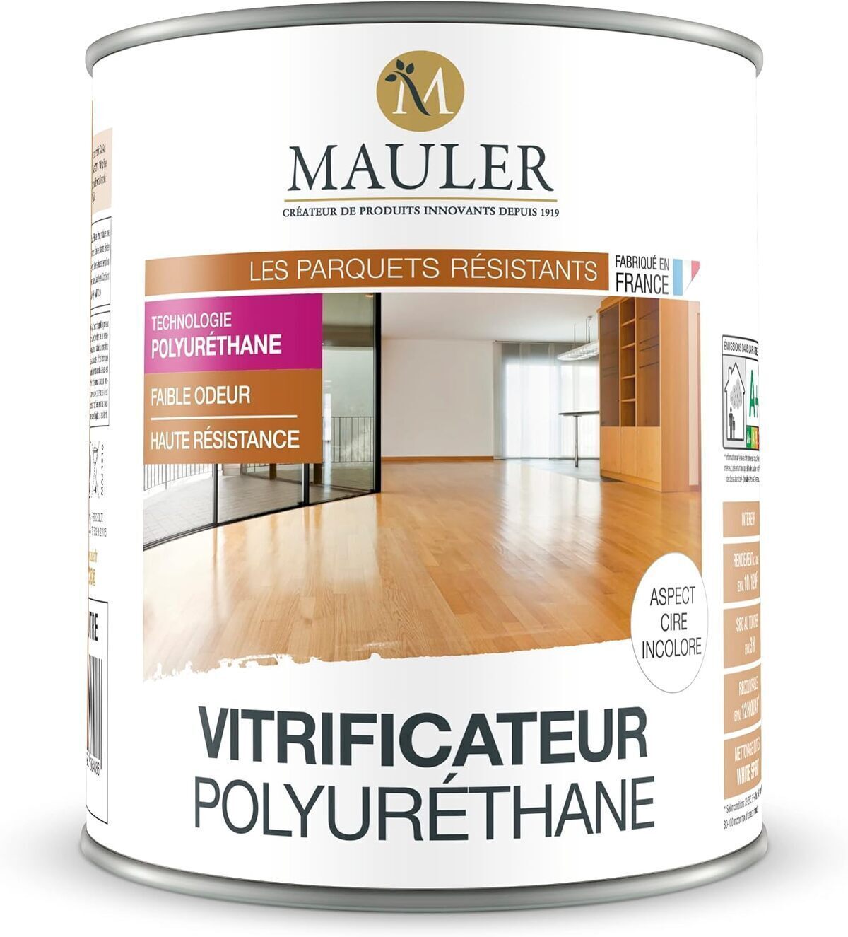 Test du vitrificateur Mauler : aspect cire incolore sans odeur