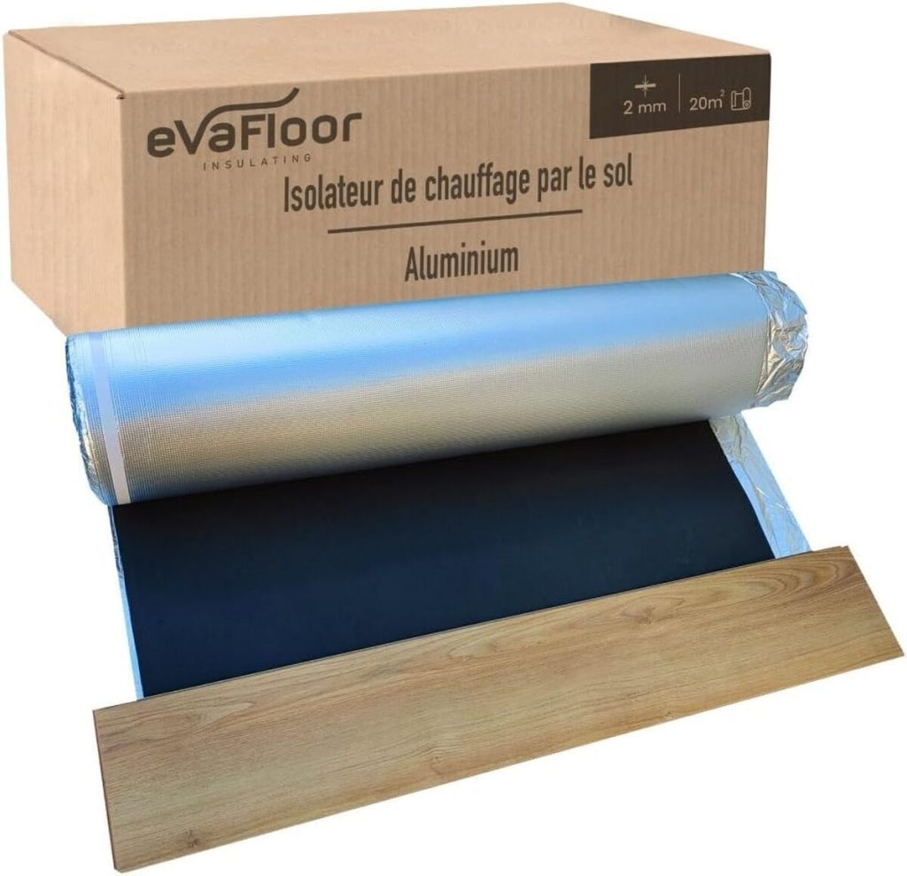 Test : sous-couche Evafloor aluminium pour sol stratifié chauffant