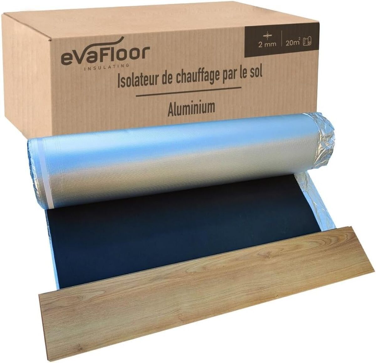 Test : sous-couche Evafloor aluminium pour sol stratifié chauffant