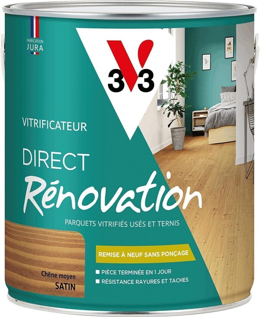 Test : vitrificateur V33 Direct Rénovation chêne moyen satin